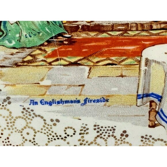 H&K Tunstall Salad / Luncheon Plate An Englishman's Fireside Pattern 1930s U - Picture 3 of 8